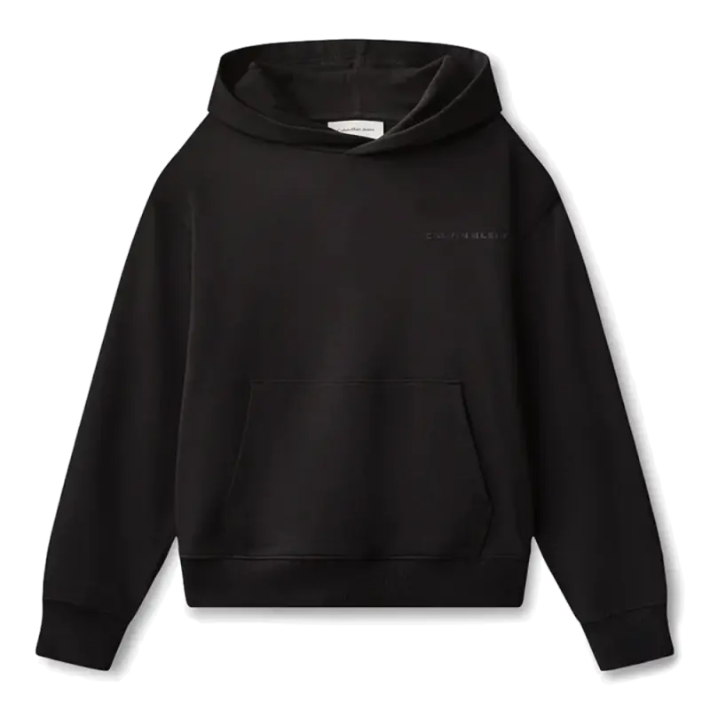 Hanorac de bumbac Calvin Klein, Negru