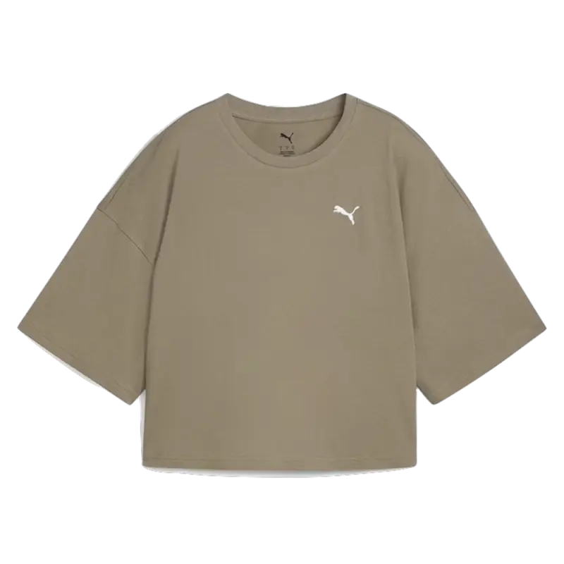 Tricou crop lejer Puma, Maro